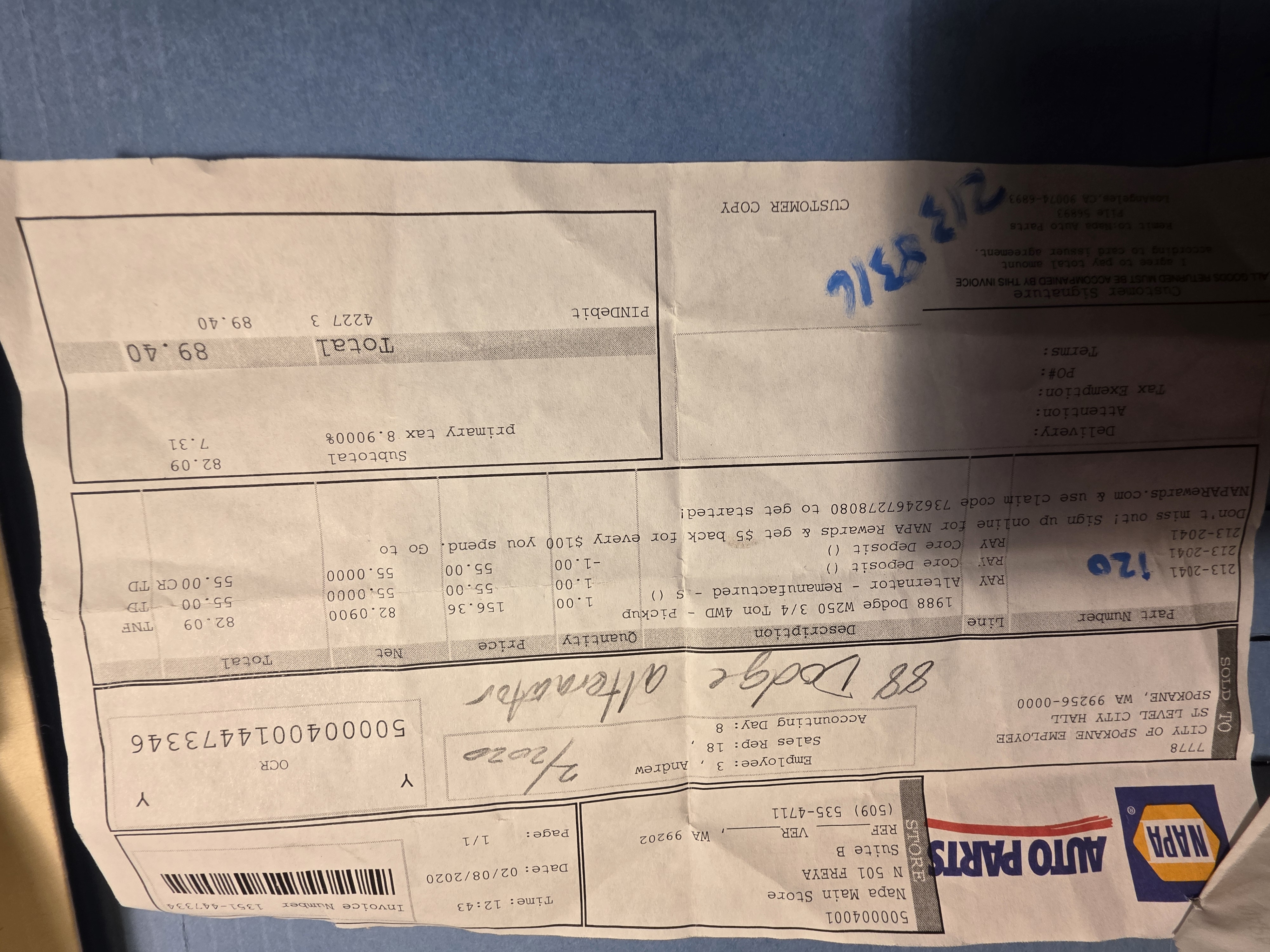 Service record 10