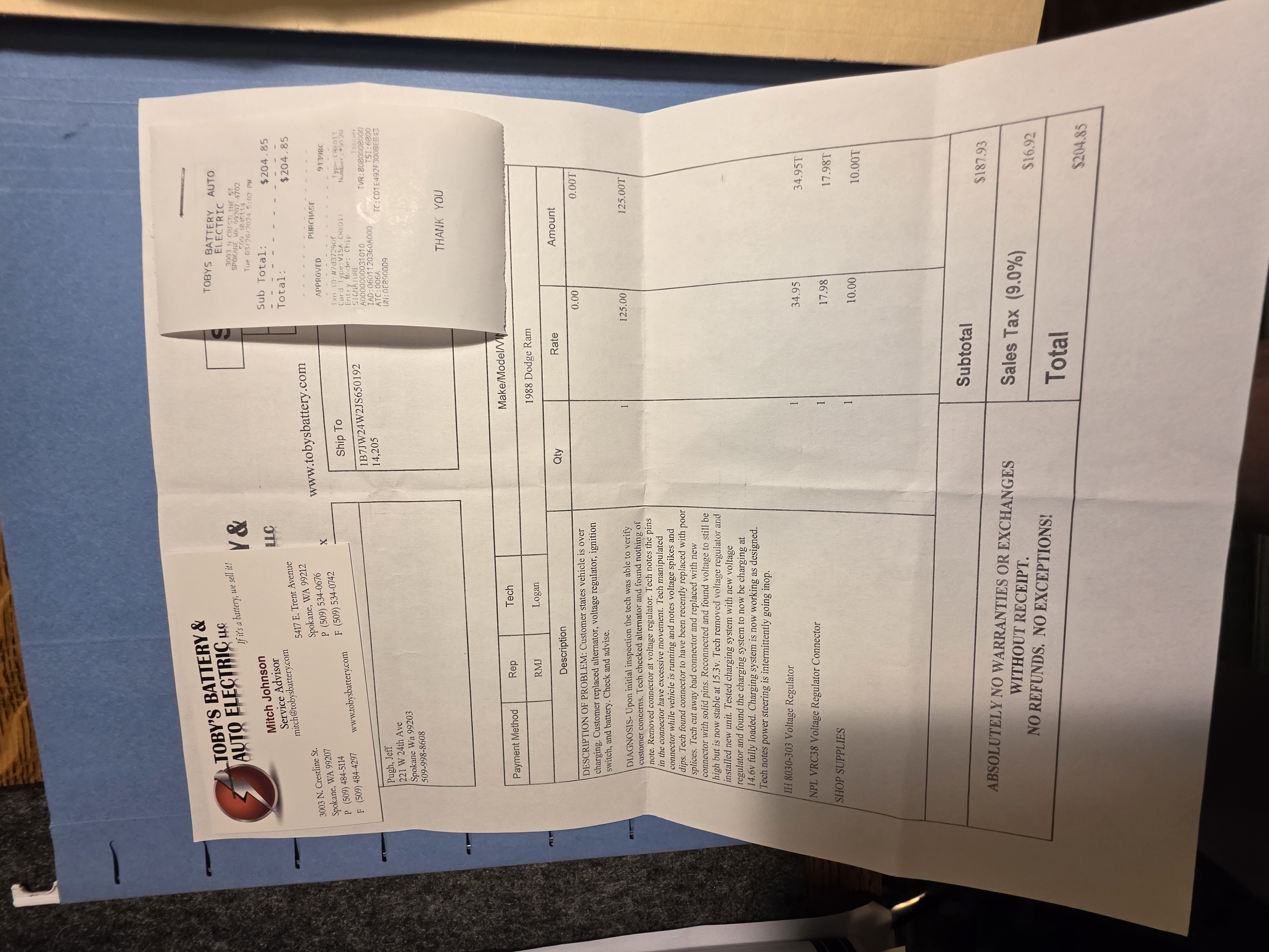 Service record 20