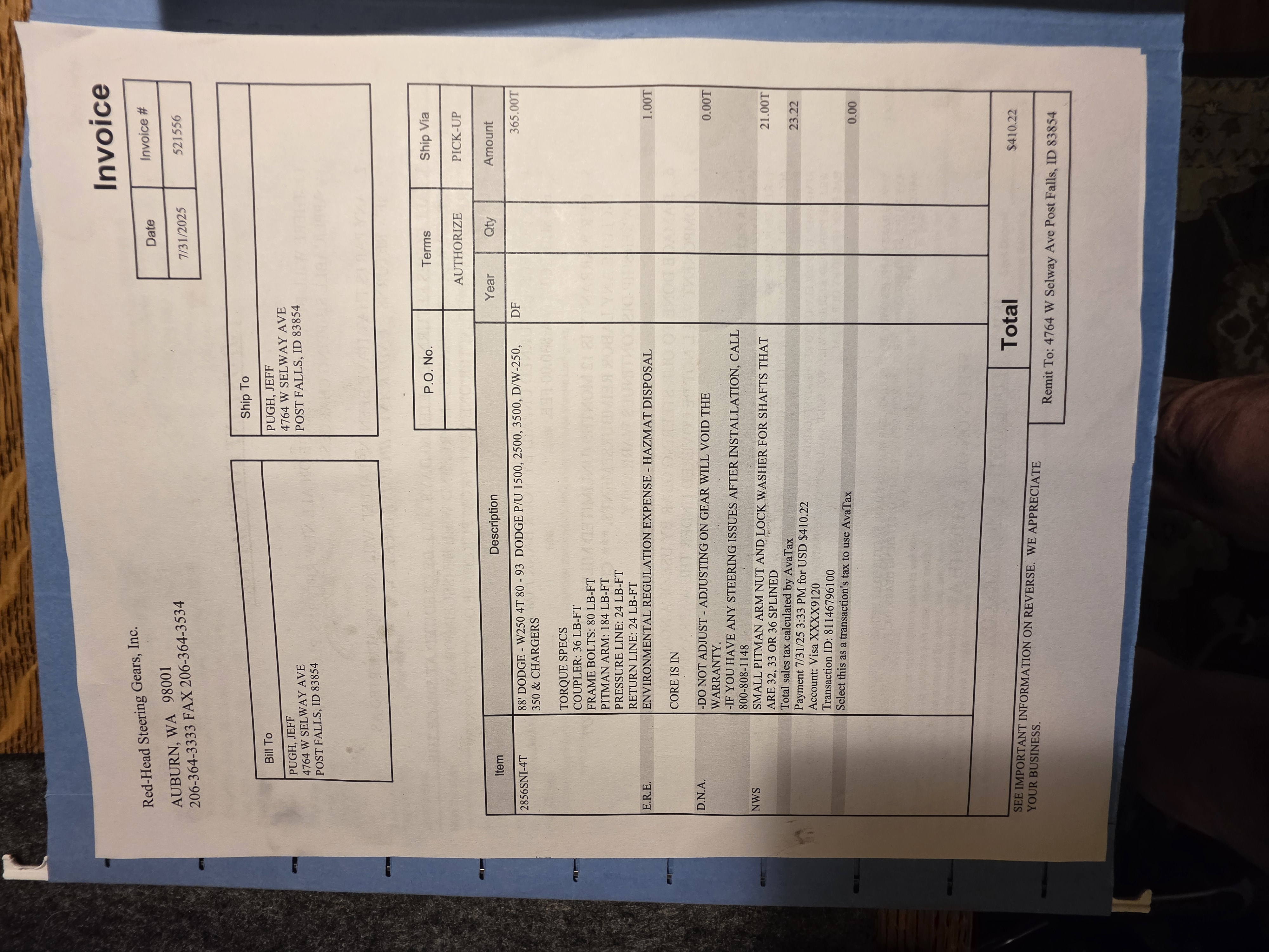 Service record 26