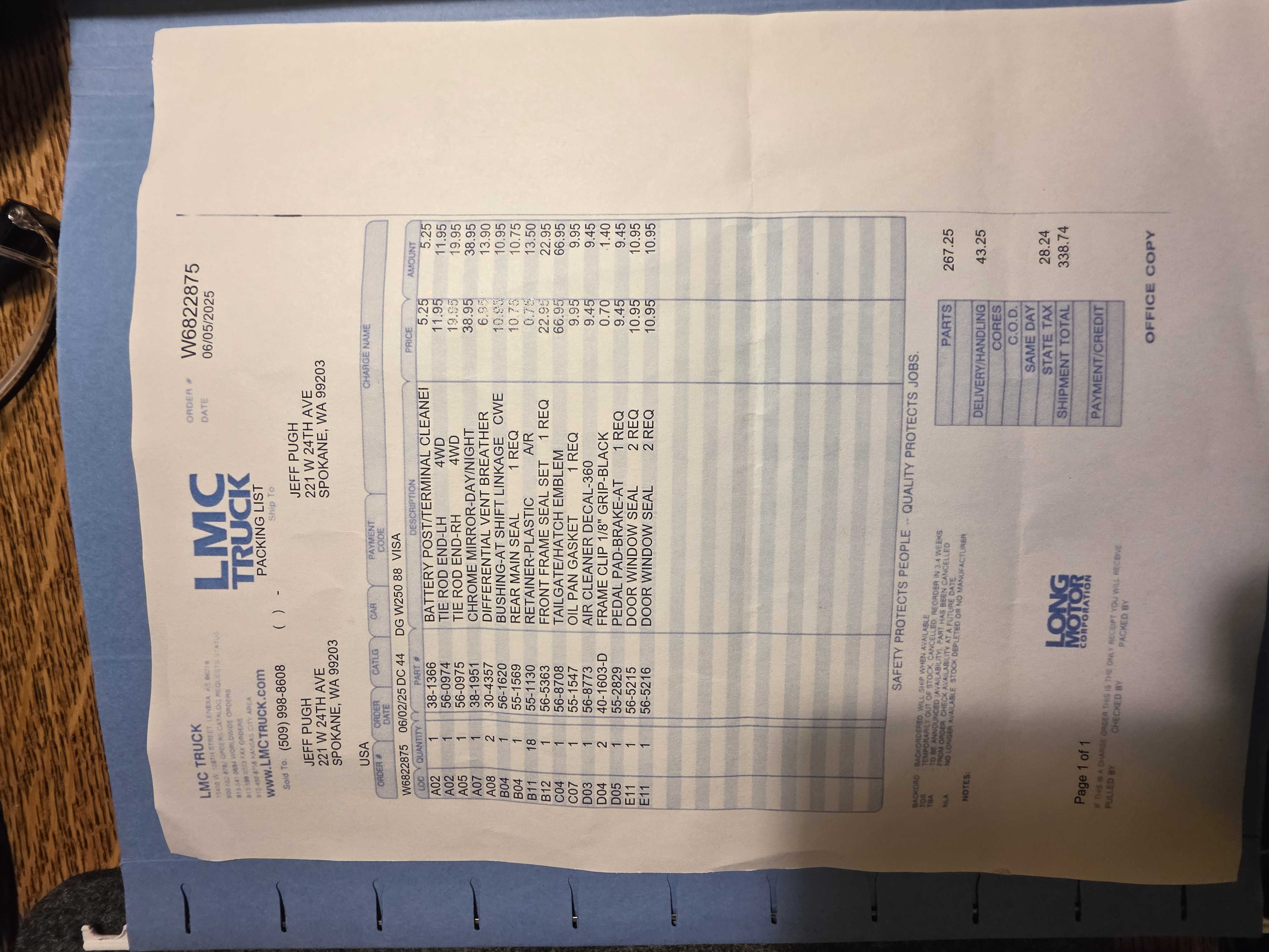 Service record 31