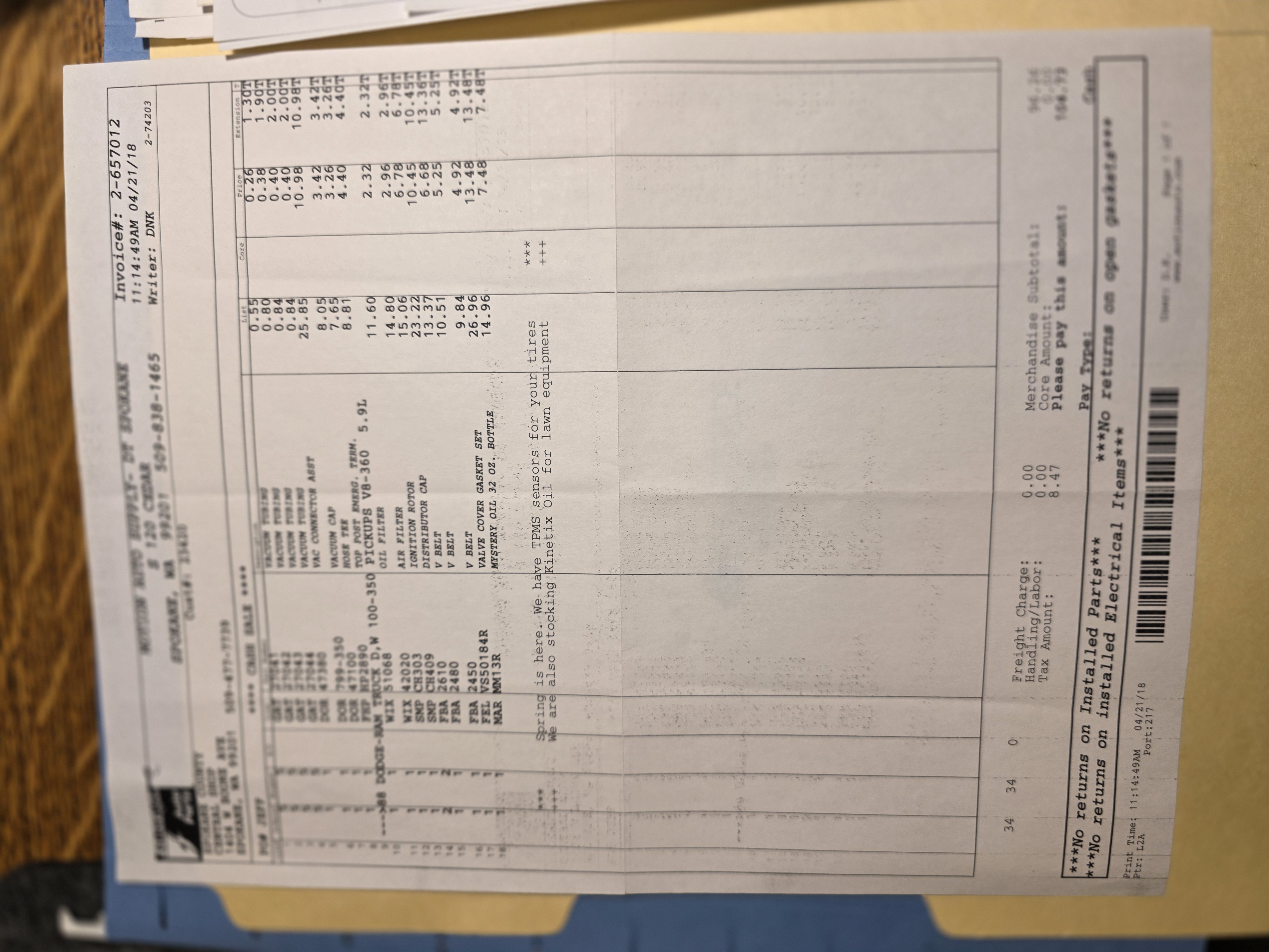 Service record 46