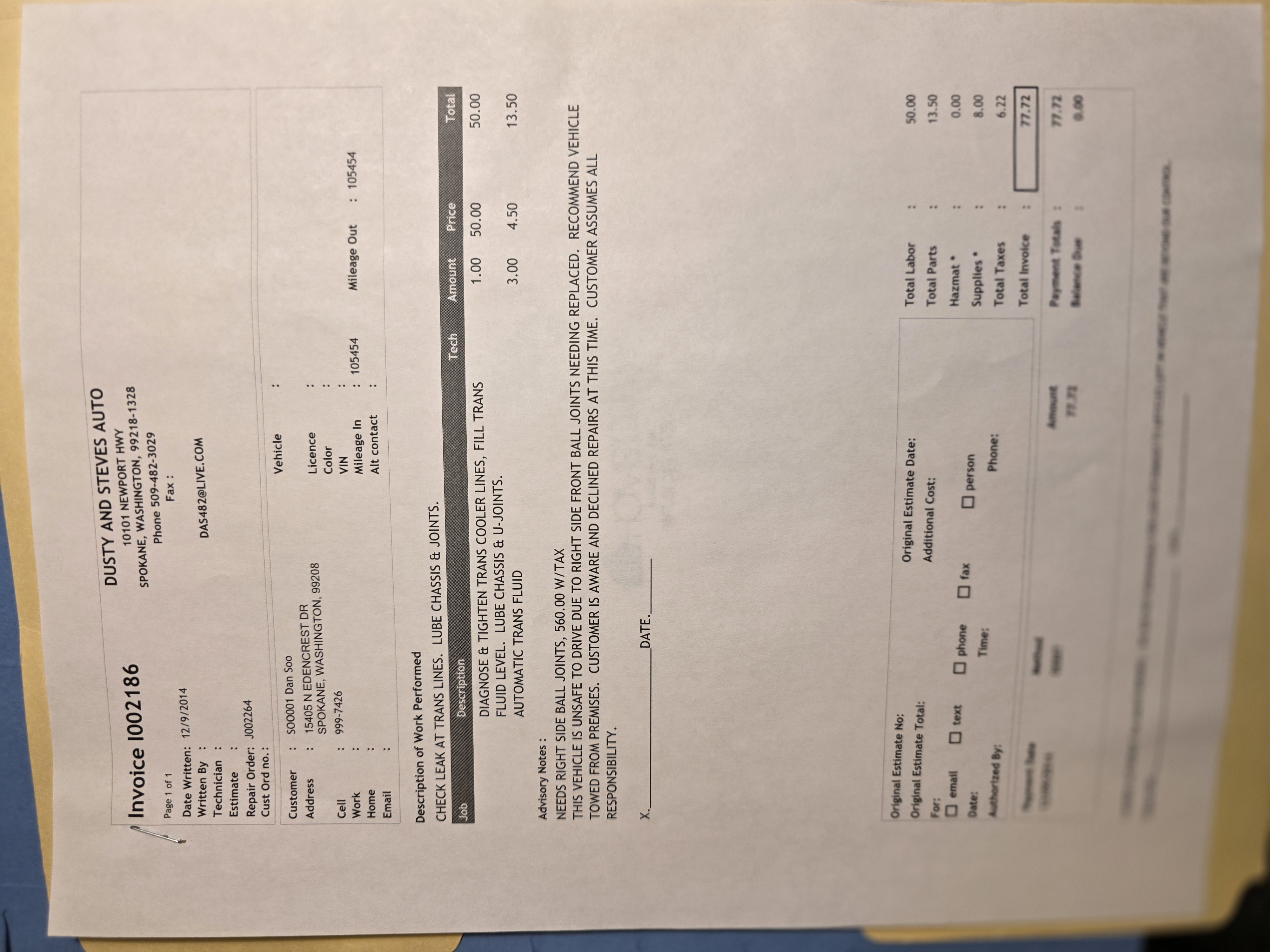 Service record 51