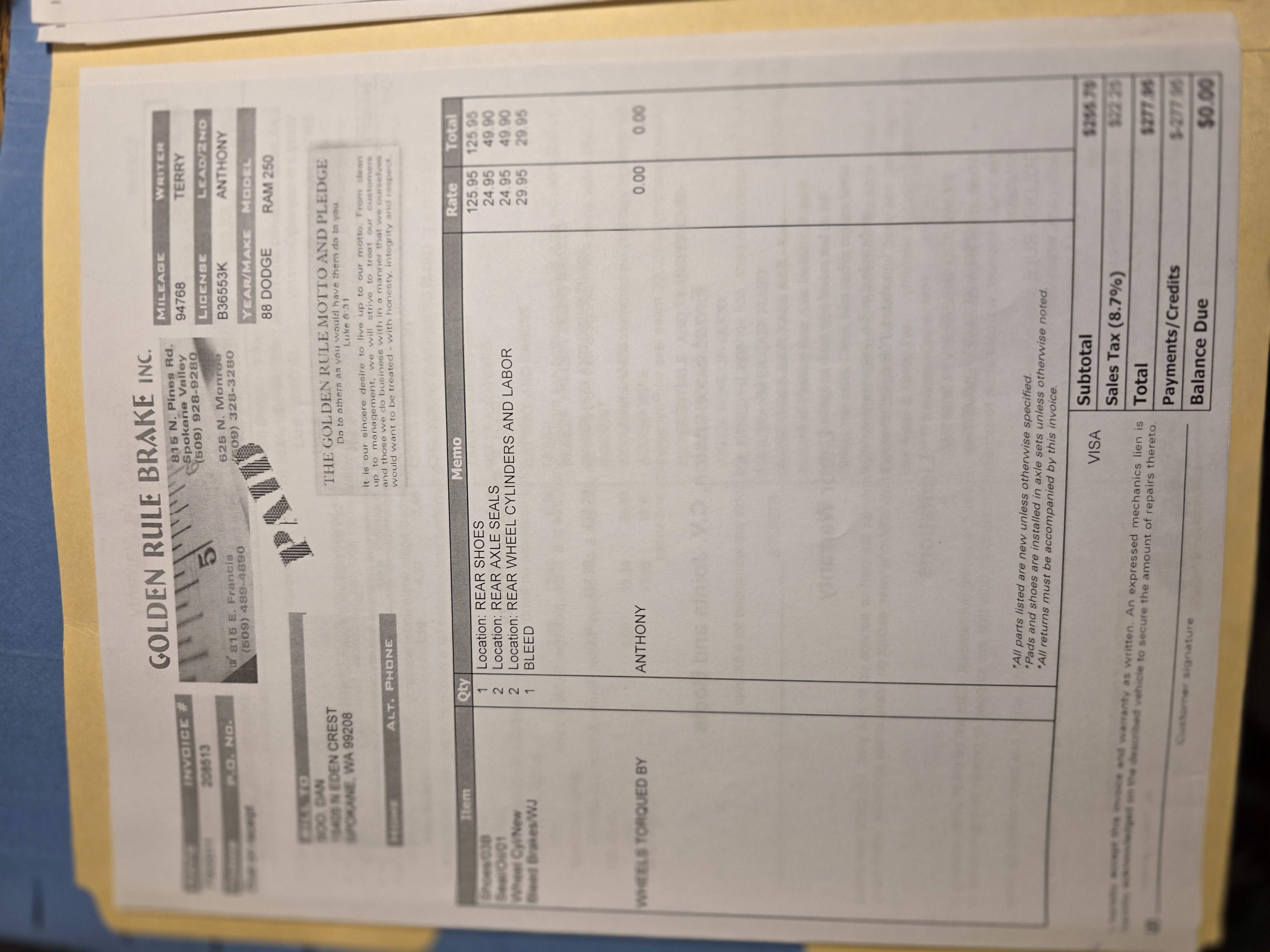 Service record 54