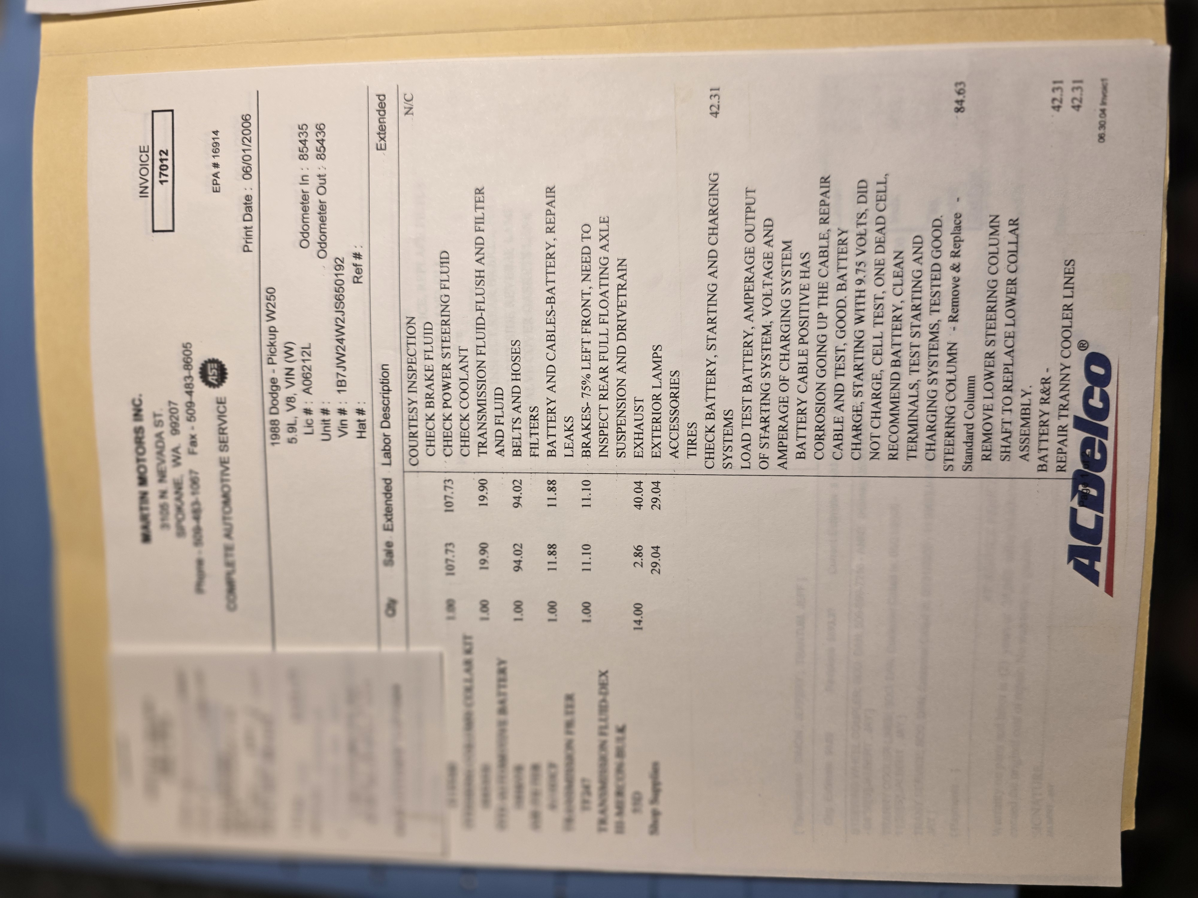 Service record 57